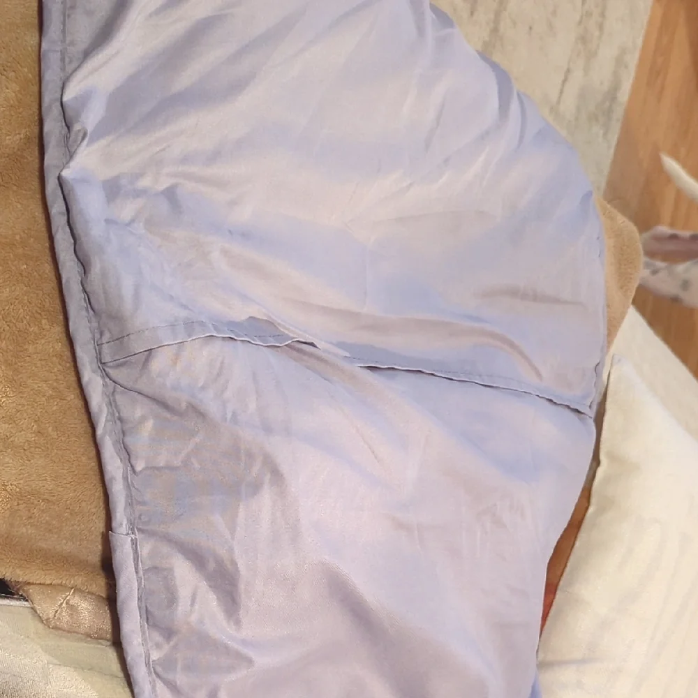 Set Of Two Vintage Quilted Pillow Shams. Soft Gray